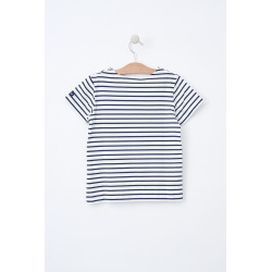 B2376 Camiseta básica rayas...