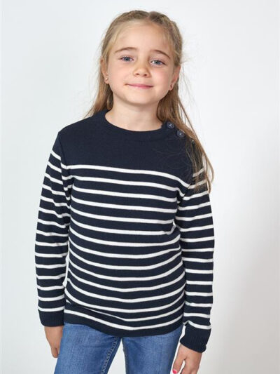 N3406 Jersey Breton Marino/Crudo
