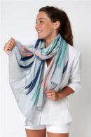 A2197 Foulard rayas y anclas