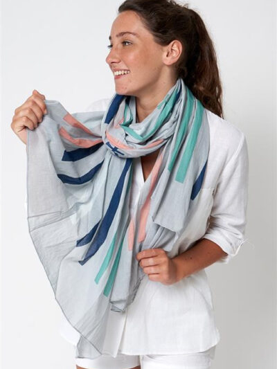 A2197 Foulard rayas y anclas