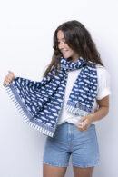 A2400 Foulard Peces Azul