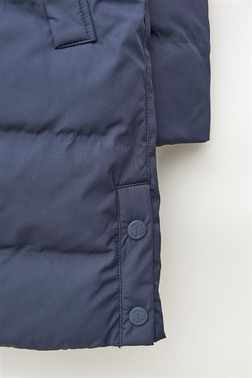 C3096 Chaquetón largo acolchado waterproof Marino