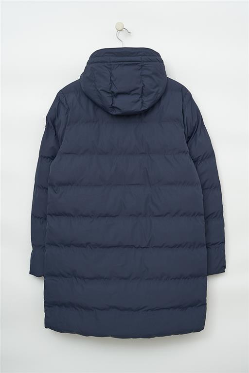 C3096 Chaquetón largo acolchado waterproof Marino