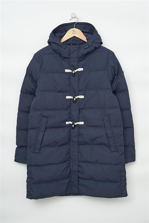 C3096 Chaquetón largo acolchado waterproof Marino