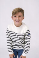 N3406 Jersey Breton Crudo/Marino