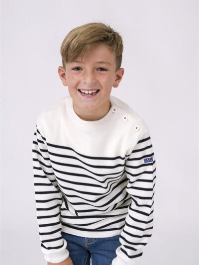 N3406 Jersey Breton Crudo/Marino