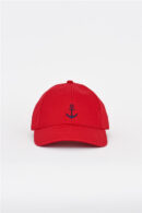 A2406 Gorra con dibujo de un Ancla Rojo