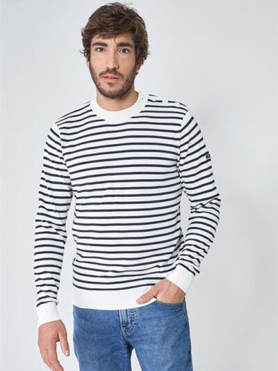 A2067 Jersey Marinero Bretón Cuerda/Marino