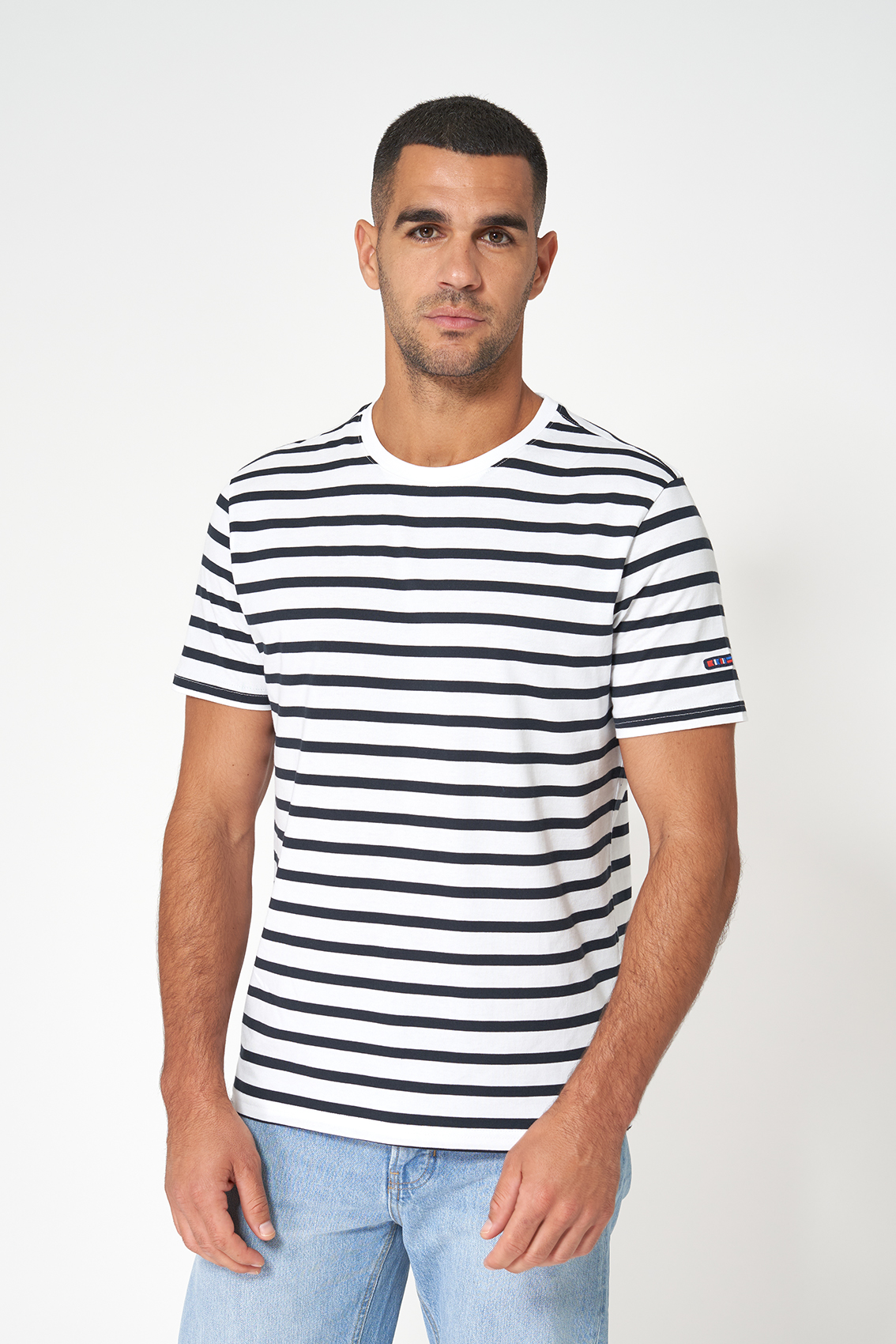 A2371 Camiseta de rayas cuello redondo - Imagen 4