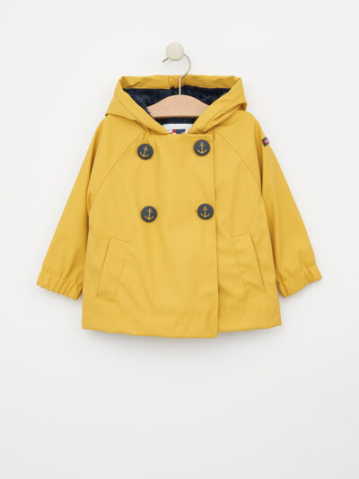 C3151 Chubasquero botones anclas amarillo