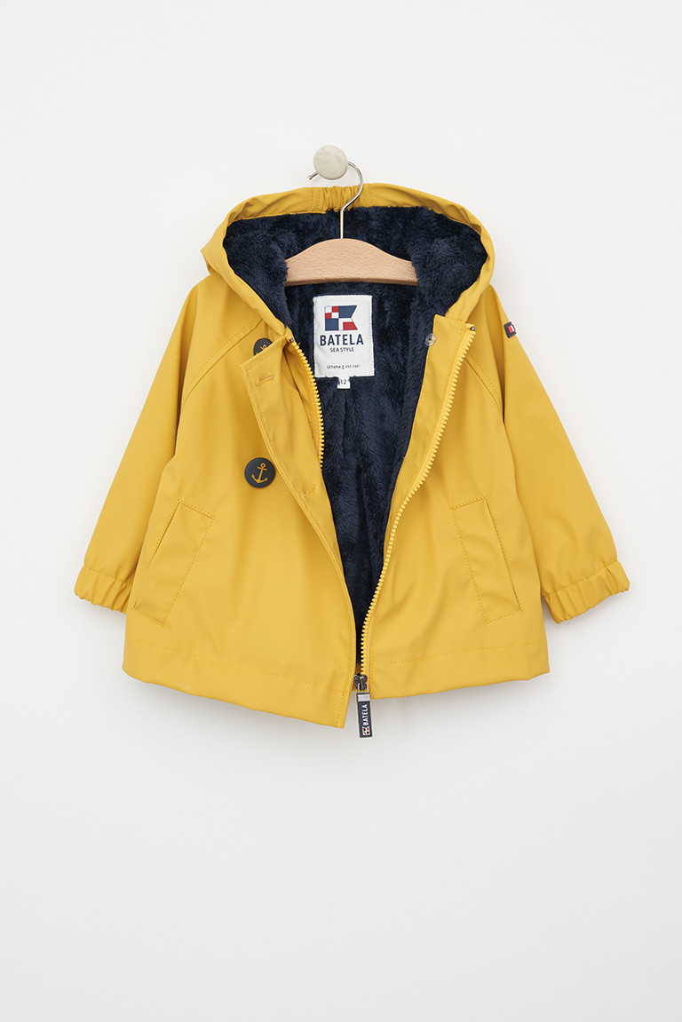 C3151 Chubasquero botones anclas amarillo