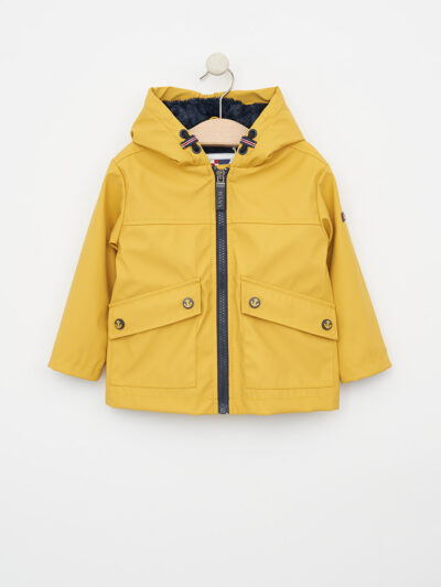 C3152 Chubasquero bolsillos tapetas amarillo