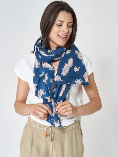 A2019 Foulard Azul/Rosa