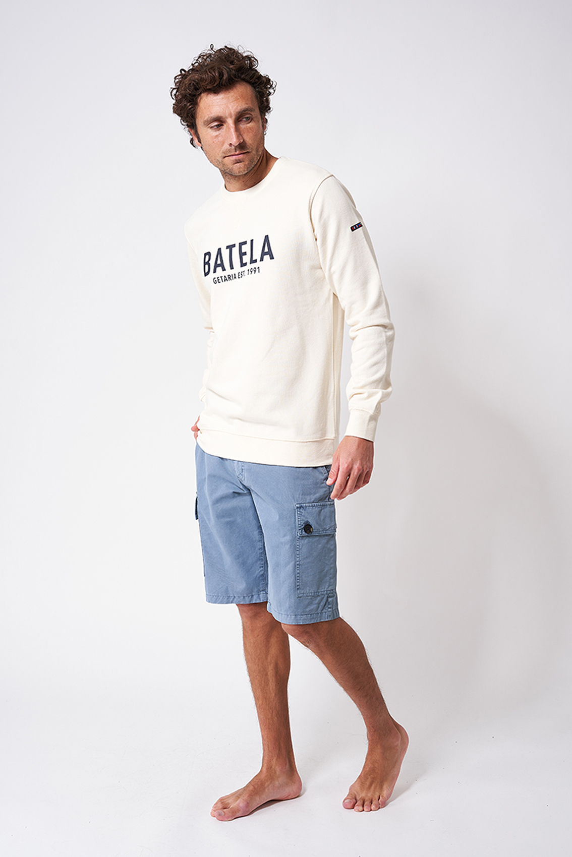 A2066 Sudadera o jersey clásico en algodón Terry 100% - Imagen 8