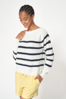 A1873 Jersey de rayas de punto de algodón