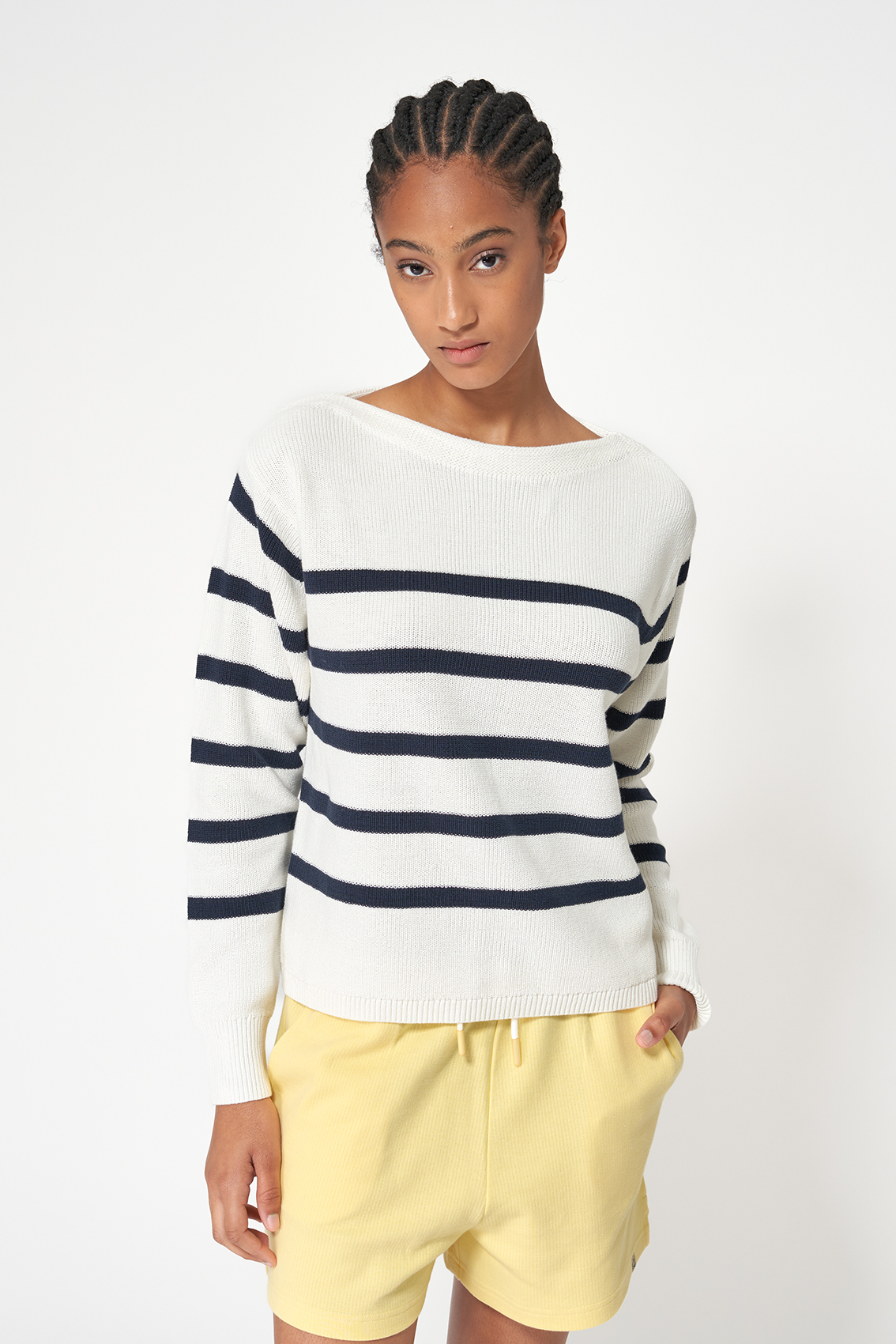 A1873 Jersey de rayas de punto de algodón - Imagen 6