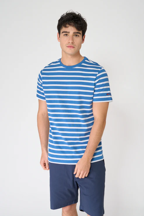 A2371 Camiseta de rayas cuello redondo - Imagen 12