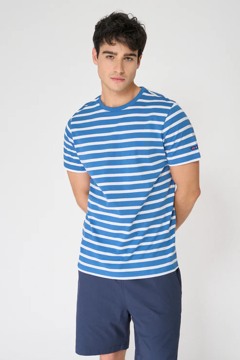 A2371 Camiseta de rayas cuello redondo - Imagen 11