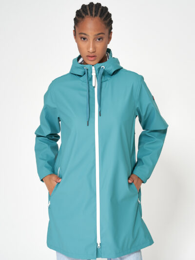 C3171Chubasquero 100% impermeable con forro de rayas