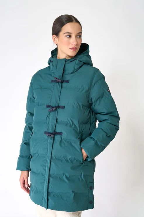 C3096 Chaquetón largo acolchado waterproof